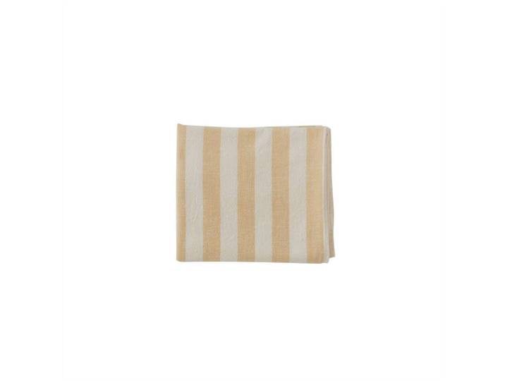 Nappe rayée jaune en coton organique H200x140cm