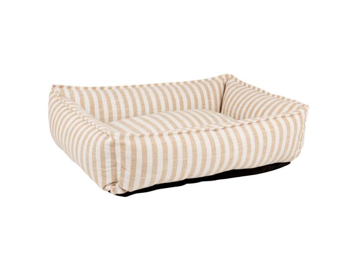 Tierkörbchen mit Streifenmuster, braun und beige