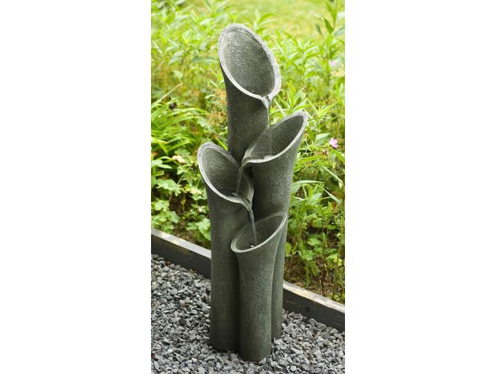 Gartenbrunnen ACQUAARTE Montreux , grau, Polyresin, Wasserspiele, Gartenbrunnen