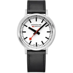 Mondaine MST.4101B.LBV.2SE Herrenuhr stop2go mit Lederband 41 mm