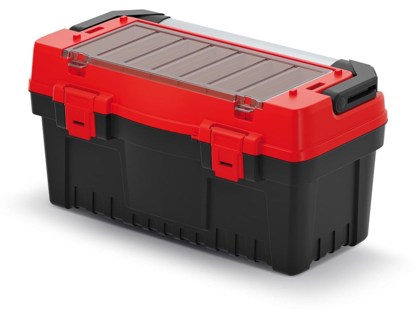 Kistenberg Gereedschapskoffer met aluminium handvat en plastic behuizing, 55 cm lang