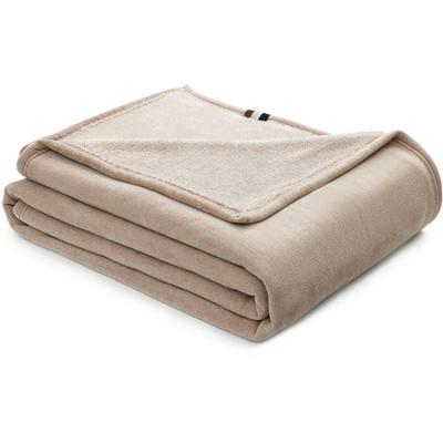 Wohndecke BUGATTI "bugatti Wohndecke Doppio Soft", beige, B:160cm L:220cm, Polyester, Wohndecken, Wohndecke, mit hochwertiger Haptik