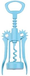 Uplift Essentials Dark Gold Wine Opener Wing Corkscrew With Bottle Opener light Blue