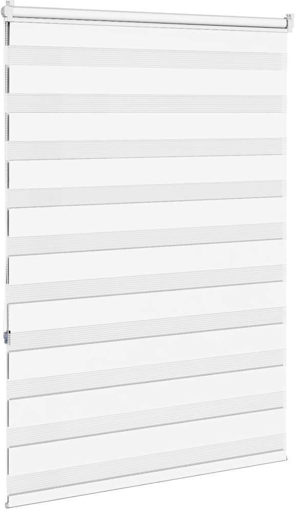 vidaXL Store zèbre blanc 100x150 cm largeur du tissu 95,9cm polyester