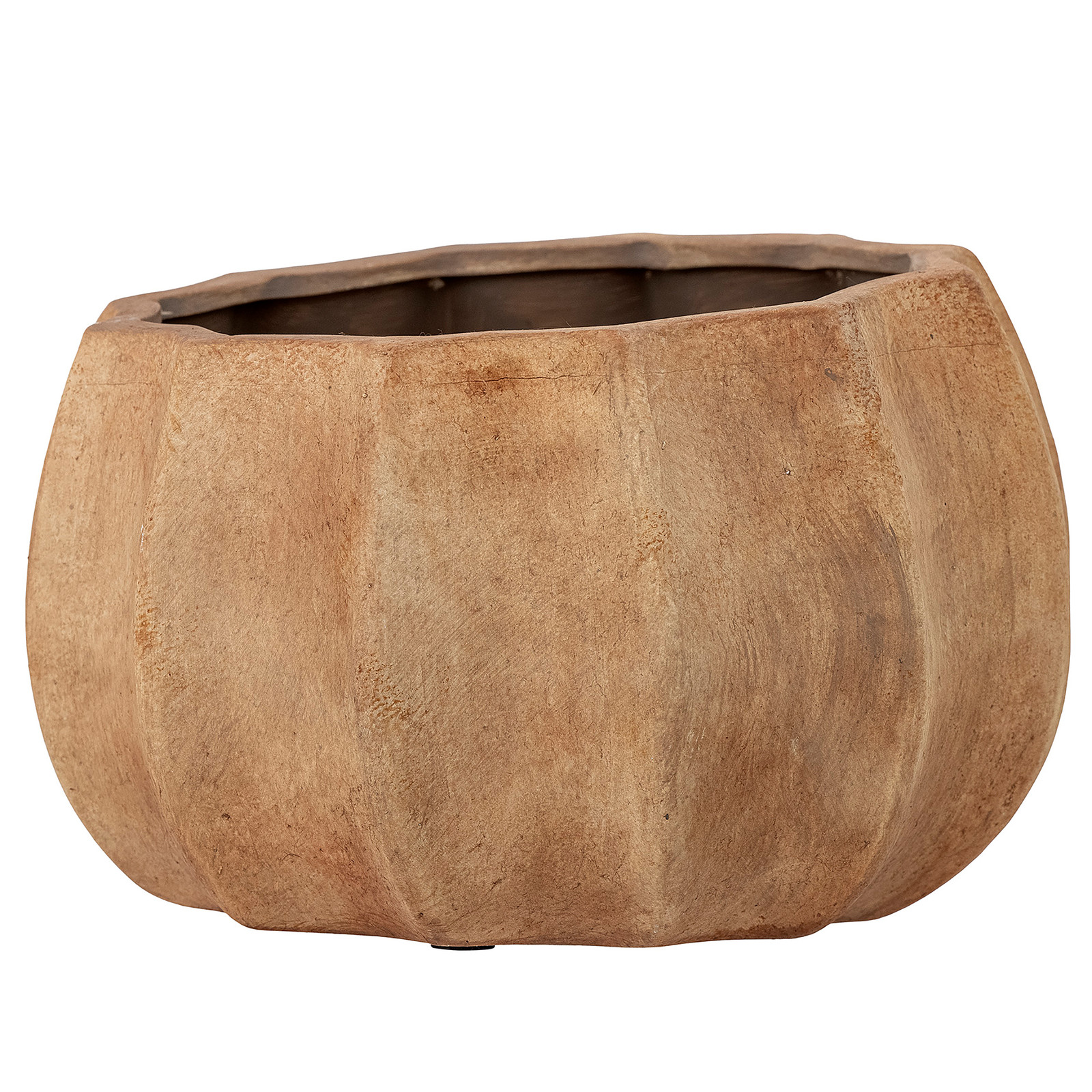 Bloomingville Bloempot Conja Bruin Keramiek B: 26 cm, D: 26 cm, H: 26 cm