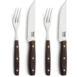 Amefa PORTERHOUSE  Steakbesteck Set, Edelstahl 18/0, 4-teilig