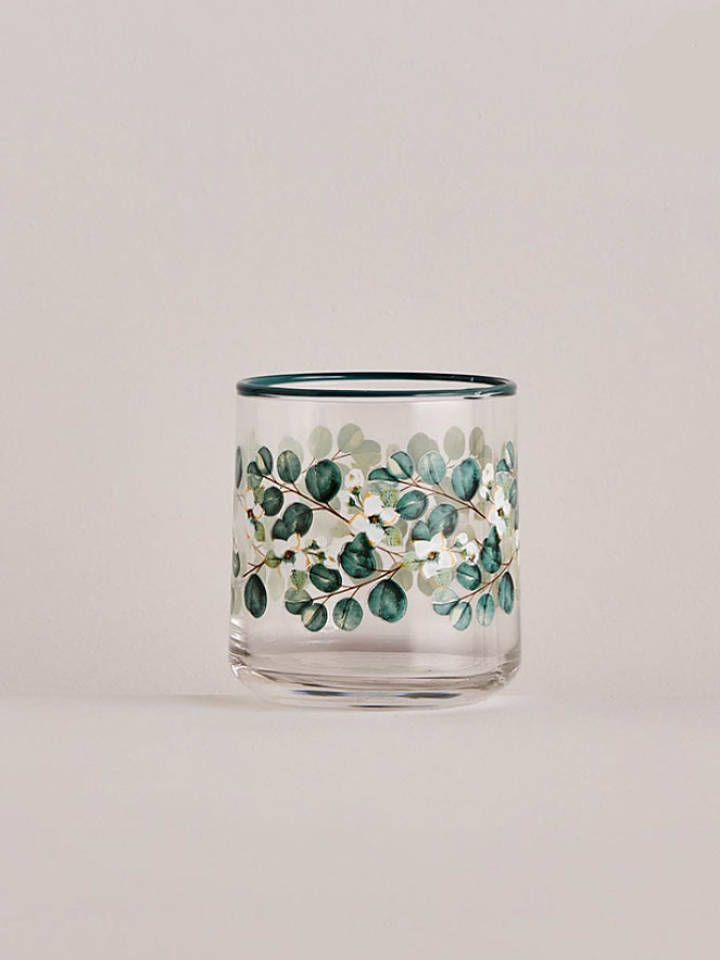 BELLA MAISON Glas in Transparent/ Grün - 280 ml - onesize
