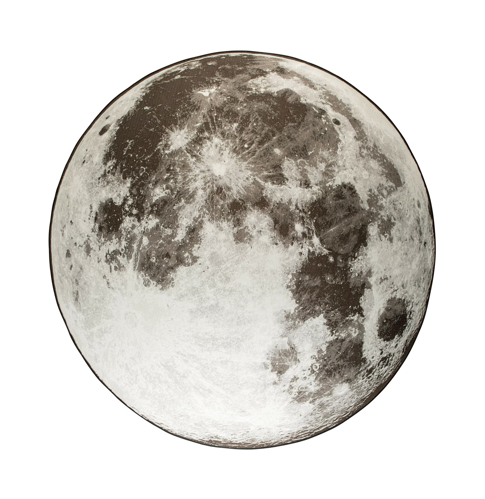 Zuiver Outdoor Vloerkleed Moon Rond - Grijs - Polyester