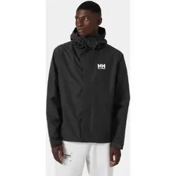 Helly Hansen für Herren. 62047 Schwarze wasserdichte Jacke Seven J (4XL), Polyester, Draußen