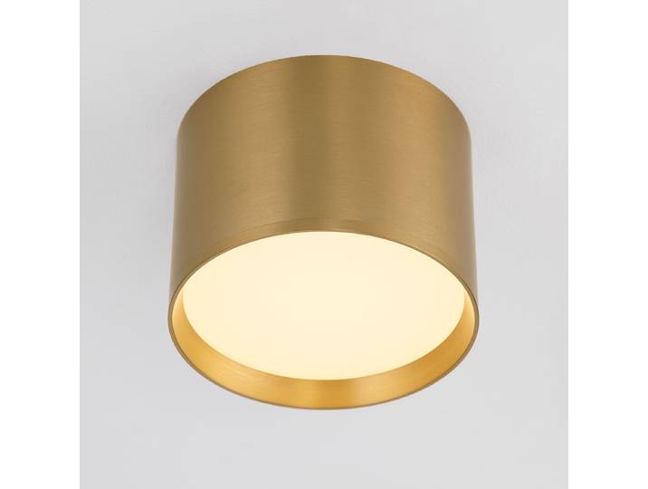 Plafonnier Ziaza Ø 12cm Doré/Doré Matériau : Métal, Matière plastique Surface en métal : Laqué Type de matière synthétique : Verre acrylique