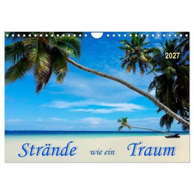 Strände wie ein Traum (Wandkalender 2027 DIN A4 quer), CALVENDO Monatskalender
