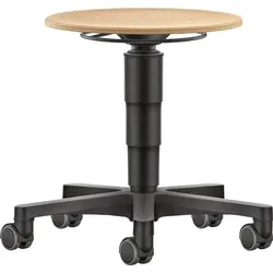 Drehhocker Rl.Buche natur Sitz-H.450-650mm HO BIMOS