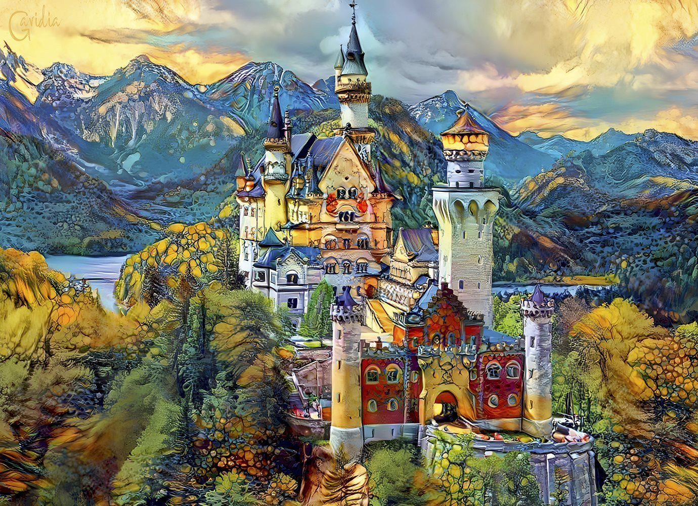 Bluebird Puzzel Neuschwanstein 1000 stukjes