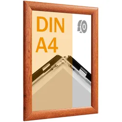 Klapprahmen A4, selbstklebend holzoptik | Gehrung, Aluminium
