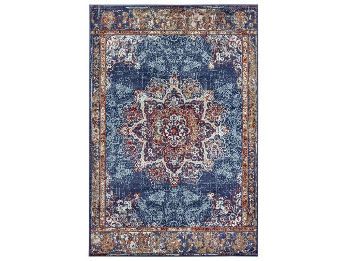 Tapis style vintage moderne bleu 140x200cm