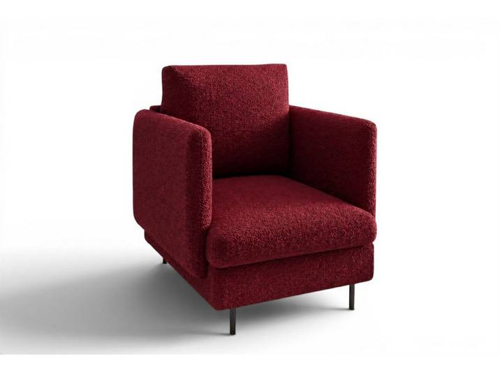 Fun Möbel Sessel Designersessel HELMER in Stoff, Rucken echt bezogen