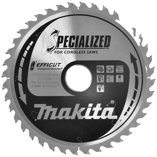 Makita Specialized EFFICUT - Kreissägeblatt - für Holz, Metall, Polyvinylchlorid (PVC)