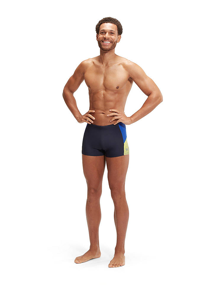 Speedo Badehose "Eco Dive" in Dunkelblau/ Gelb/ Blau - 5