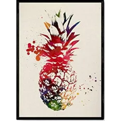 POSTER Ananas A4 Rahmenlos
