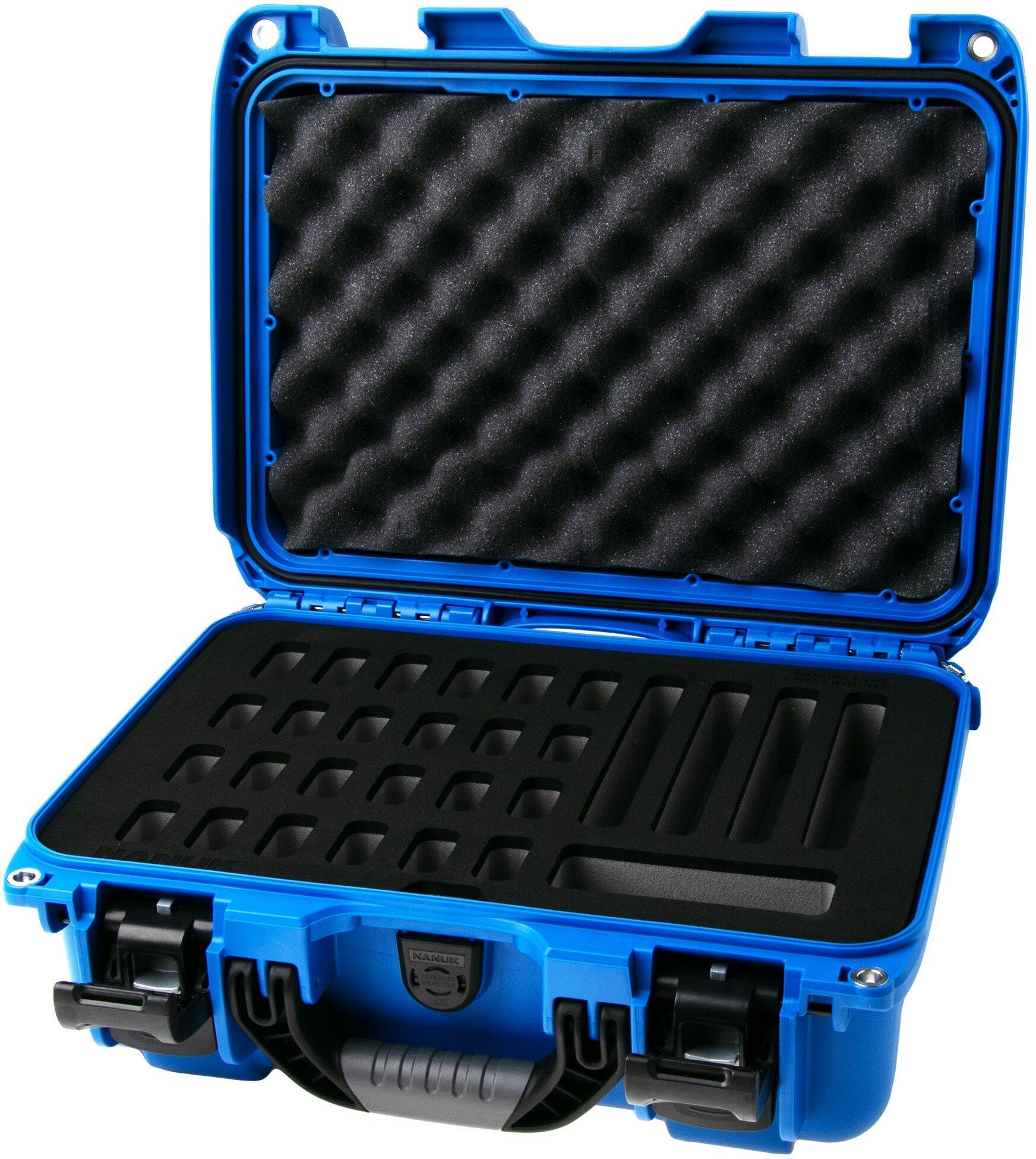 Nanuk 915 valigetta con inserti in schiuma per 28 coltelli, blu