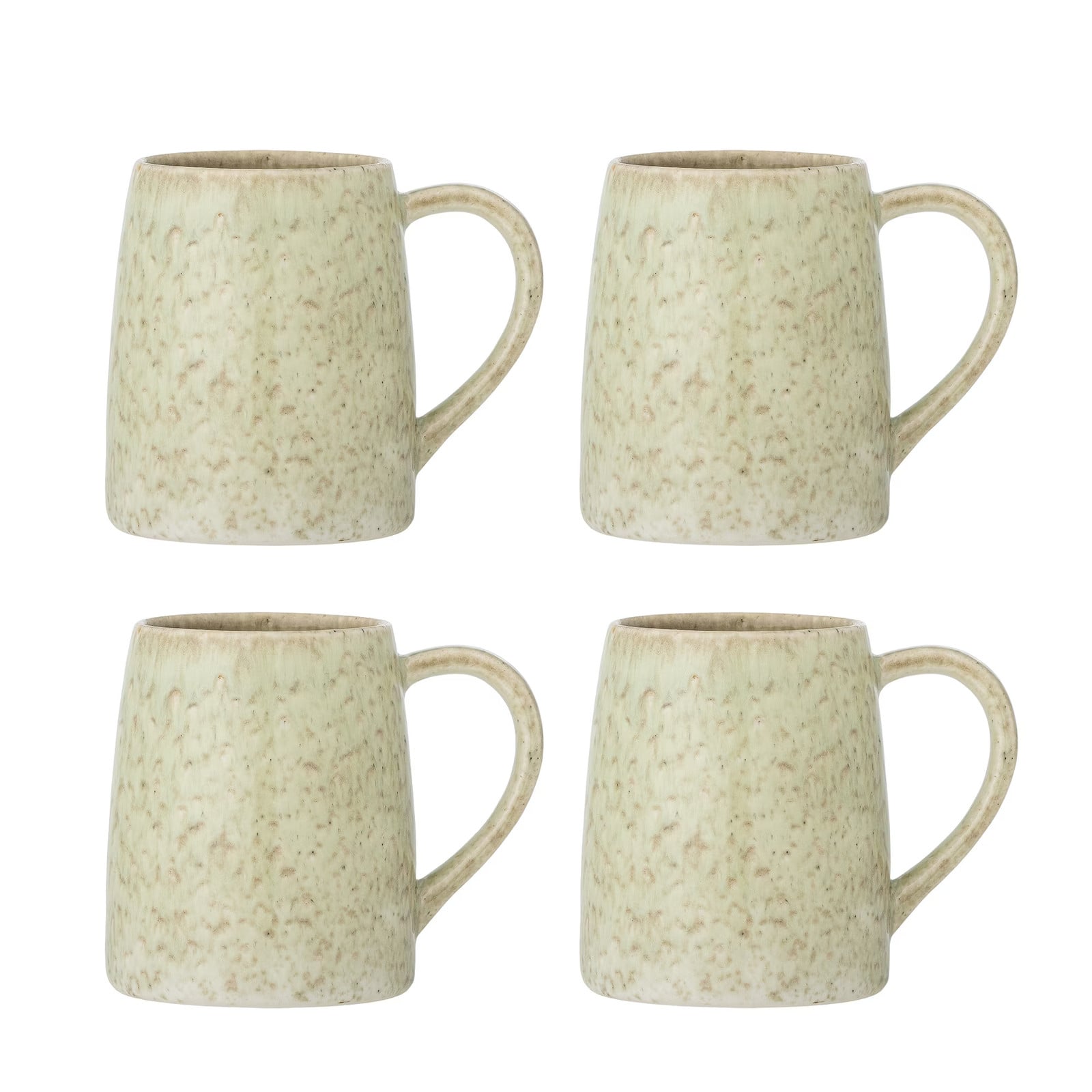 Bloomingville Winnie Mok Set van 4 stuks - Groen/Beige - Keramiek