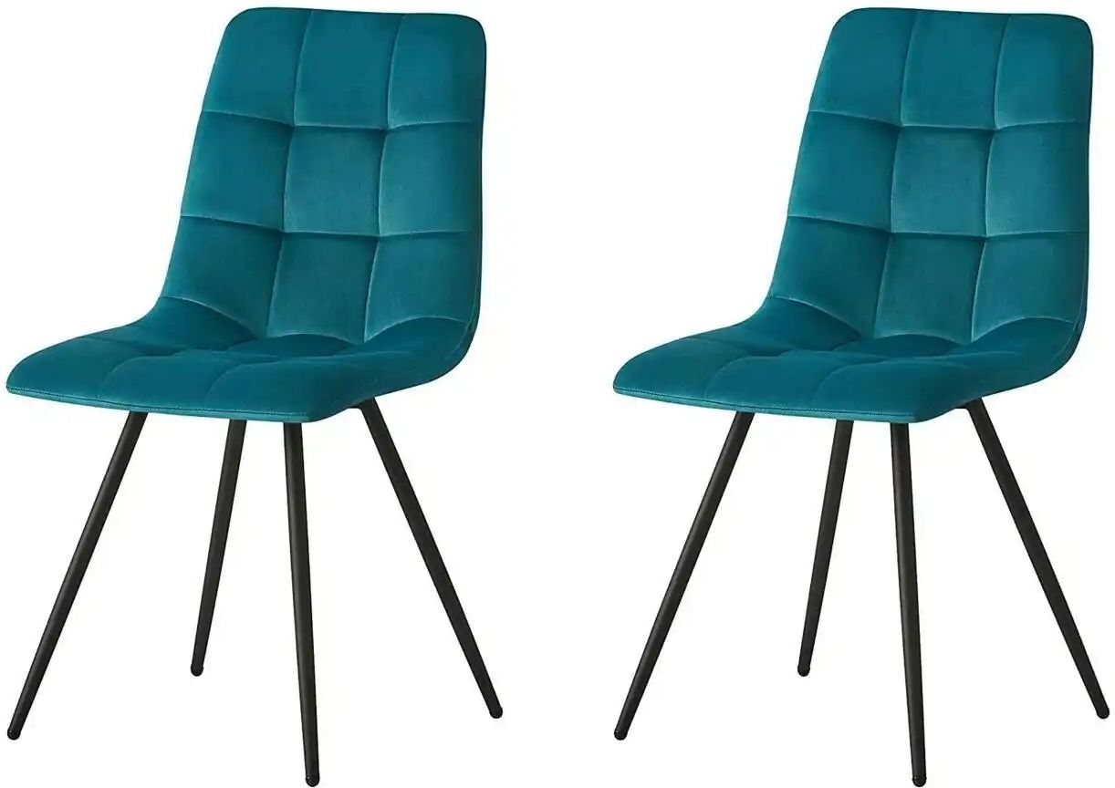 Höffner Stuhl 2er-Set  Bjorn ¦ blau ¦ Maße (cm): B: 45 H: 85