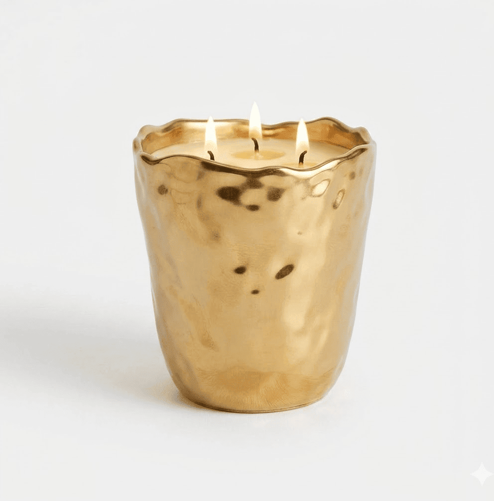 Laguna Gold Decorative Candle