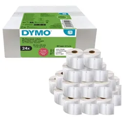 Dymo 24er-Pack LabelWriter Papier-Etiketten »S0722540« Vorteilspaket weiß