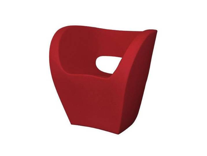MOROSO fauteuil LITTLE ALBERT (Rouge RAL 3002 - Polyéthylène)