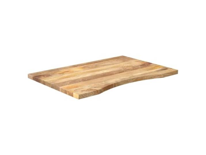 HGPOTUY Schreibtischplatte mit Aussparung 100x60x2,5 cm Massivholz Mango Massives Mangoholz,rustikales Design,leicht zu reinigen,für Büro- und Esstische,mit beliebig geformten Beinen kombinierbar