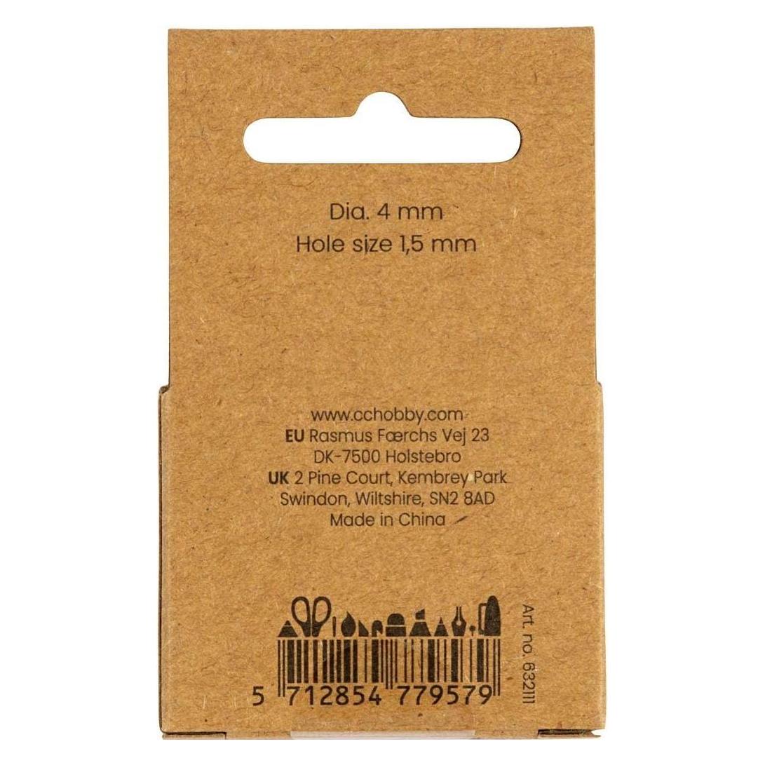 Creativ Company Perlen-Set Wachsperlen Weiss, 4 mm, Packungsgrösse: 210 (632111)