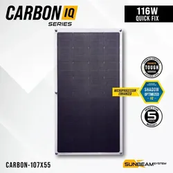 SUNBEAMsystem Carbon IQ 116W für Bimini (Für Montage Schiff... - 0% MwST. (Angebot gemäß §12 USt Gesetz.)