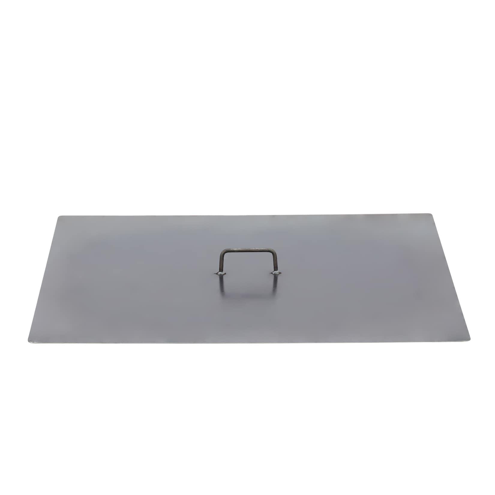 Feuerschalen Abdeckung Feuerschalen Deckel unlakiert 81 x 81 cm