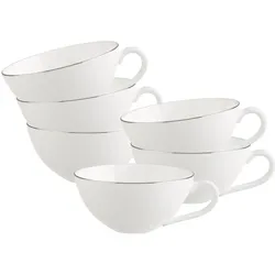 Villeroy & Boch, Tasse, Anmut Platinum No.1 Teetassen (140 ml, 6x)