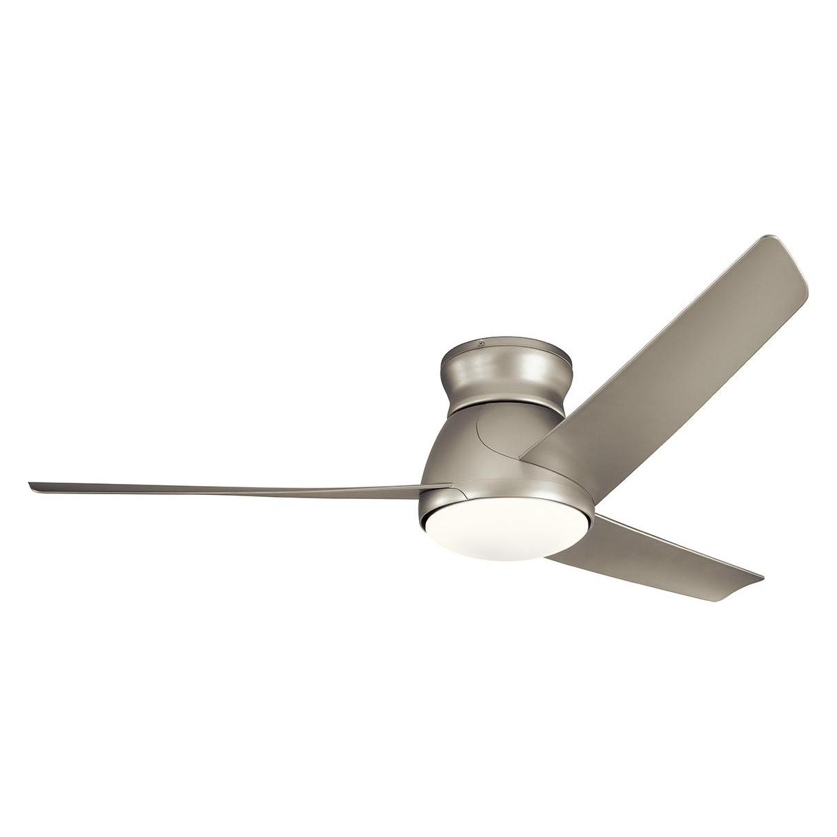 Elstead Lighting Eris leiser Deckenventilator mit LED Licht Ø152cm IP44 Aussenbereich + Fernbedienung Nickel (35.60 dB) (32836457)