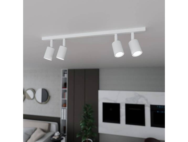 Deckenleuchte Flash, weiß, 4-flammig, Metall Flash EMIBIG LIGHTING, dimmbar, weiß / opal, für Wohn- / Esszimmer, Metall, Modern