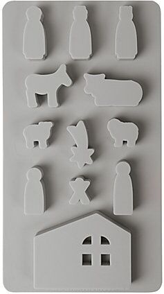 Silikon Gießform "Mini-Krippe"