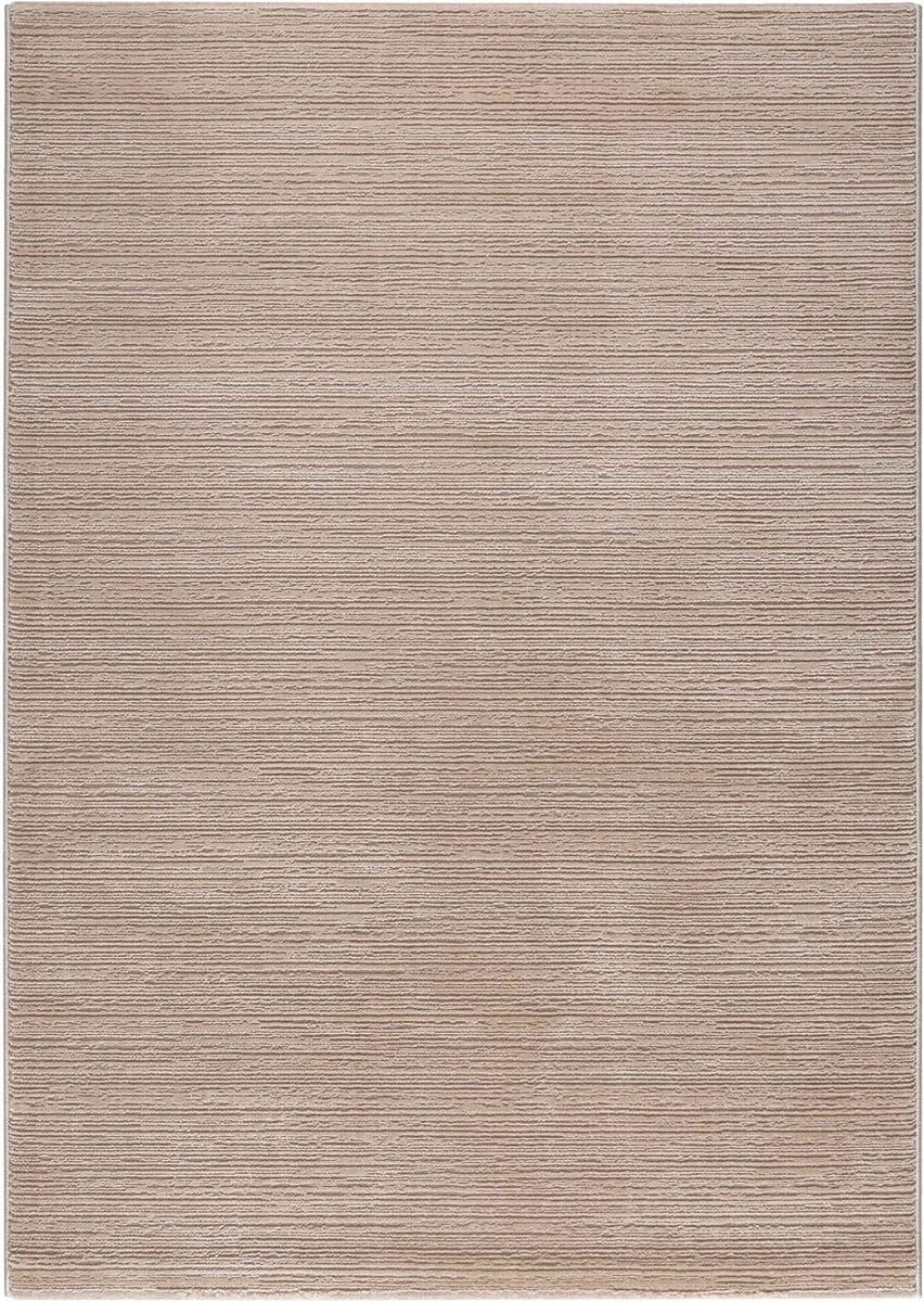 Flycarpets Eleganza Modern Laagpolig Gestreept Vloerkleed - Beige - B: 120 cm, L: 170 cm