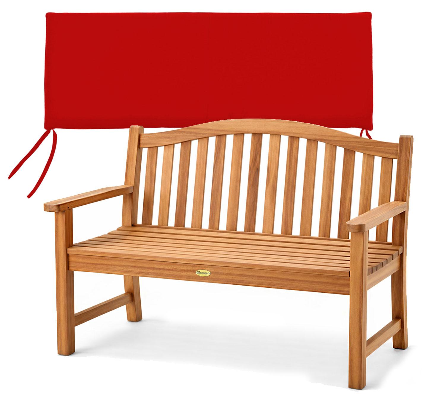 Gartenbank Catania Teak Massivholz Rot 120 cm