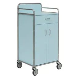 Novocal SW 701 Stationswagen mit 1 Schublade Stationswagen mit 1 Schublade und geschlossenem Schrank