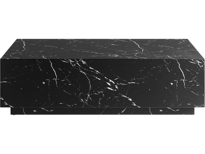 SalesFever Couchtisch Almeria Beistelltisch: Stilvoller Tisch 120/75 cm, Stilvoller, rechteckiger Tisch in edler Marmoroptik, 120x75cm