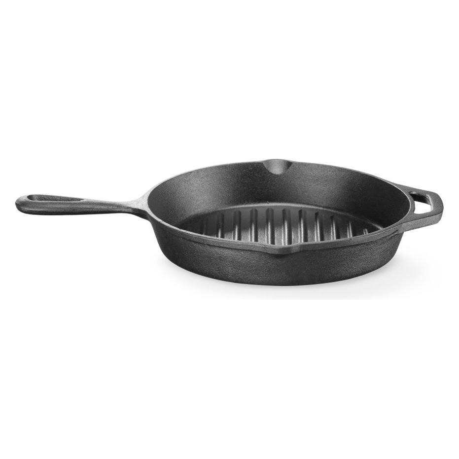 Hendi Gusseisen-Grillpfanne,, 398x265x(H)48mm (Grillpfanne, Gusseisen, 25.20 x 4.80 cm) (62481582)