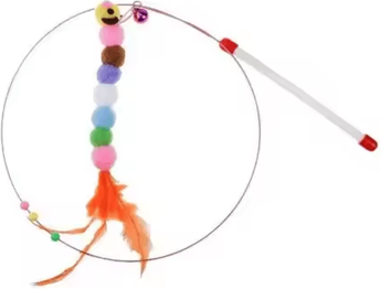 Inspire Curations Carbon Fiber Telescopic Feather Wand Cat Toy mqdg