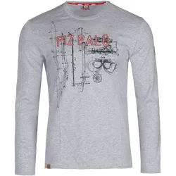Piz Palü Taching Shirt - Herren Longsleeve - grau melange - L