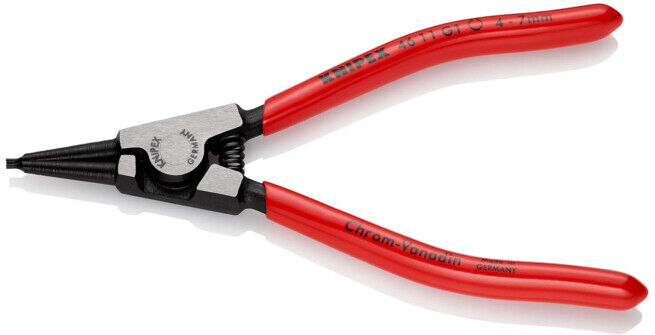 Pinces pour circlips, pour colliers d'étranglement d'arbre Knipex (46 11 G1)
