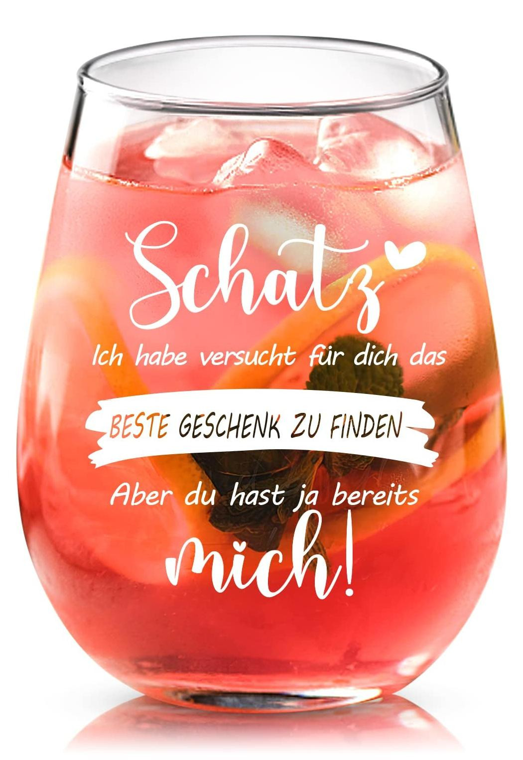 Gegraveerd wijnglas als liefdesgeschenk