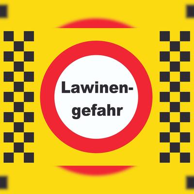 HB-Druck Lawinengefahr Schild A2 (420x594mm)