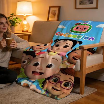 Shop Station Cocomelon Blanket Soft Plush Fleece Kids Throw Blanket For Sofa, Bed & Travel e 51.2 59.1 In