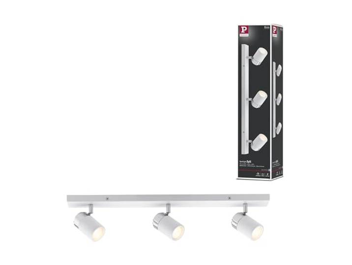 Paulmann Licht 66713 Spots Zyli\, IP44\, max. 3x10W\, GU10\, Blanc/Chrome\, 230V\, Métal