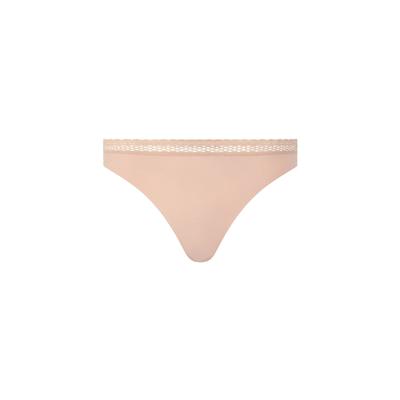 String CHANTELLE "String Tanga Cozy Chic 1er Pack", Damen, Gr. L, beige (nude), Obermaterial: 80% Modal CMD. 20% Elasthan EL., Unterhosen String